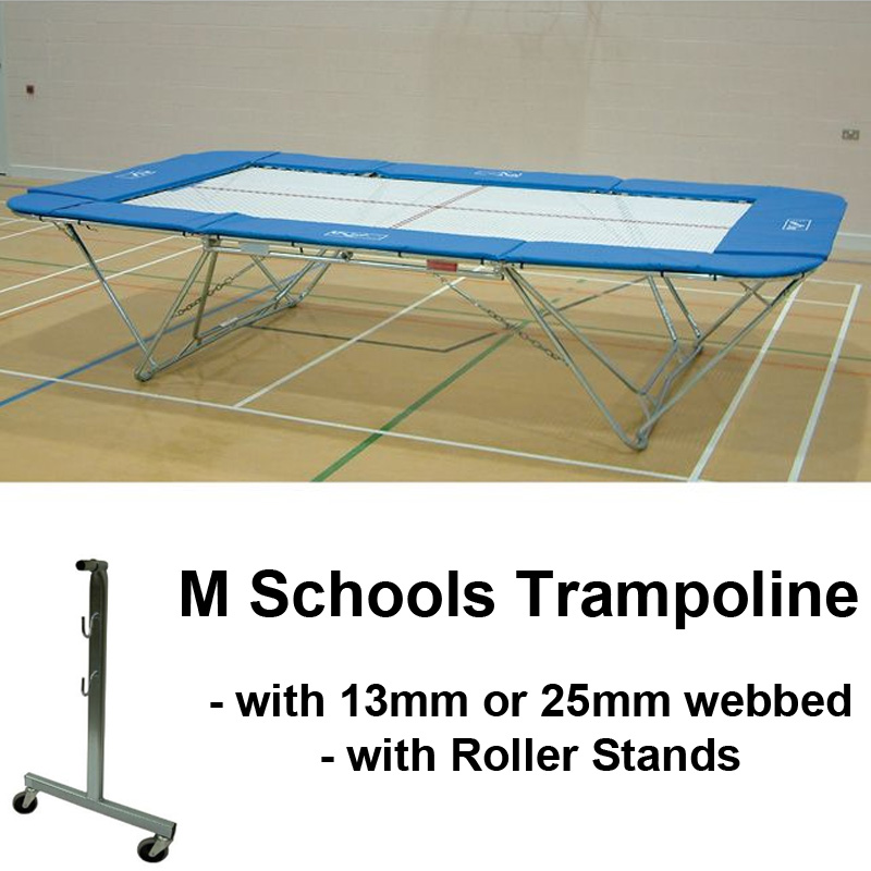 Schools Regulation Trampoline with Roller Stands (M Model)